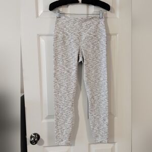 90 Degree By Reflex Light Gray Heathered Leggings